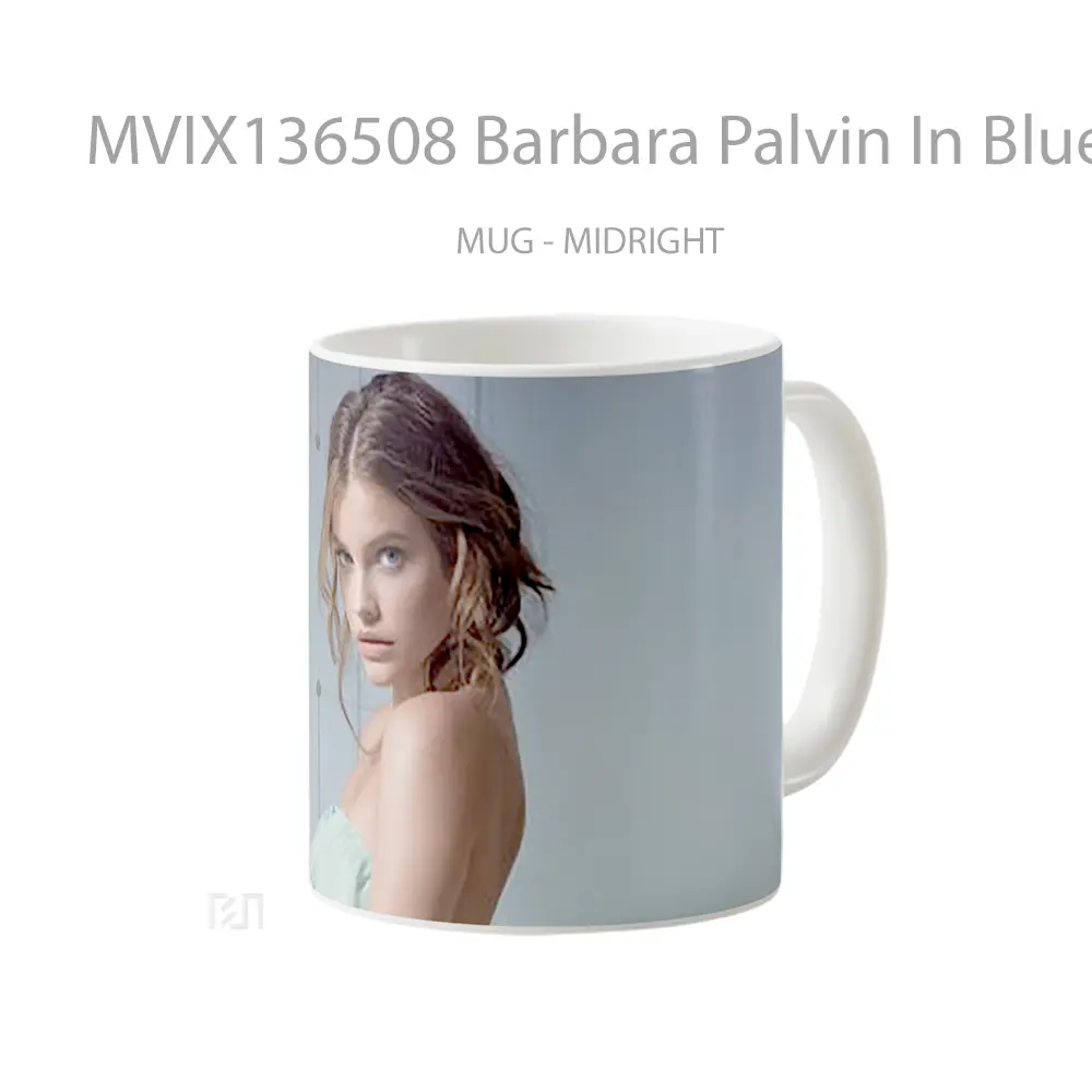 Mug Barbara Palvin In Blue Dress Gelas Keramik Unik - All-side / Desain