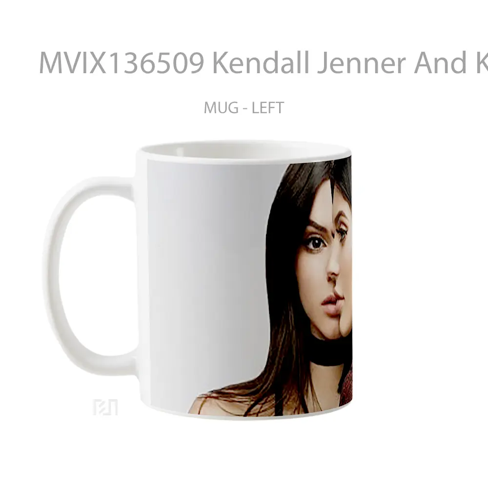 Mug Kendall Jenner And Kylie Jenner Side Face Gelas Selebriti - All-side / Desain
