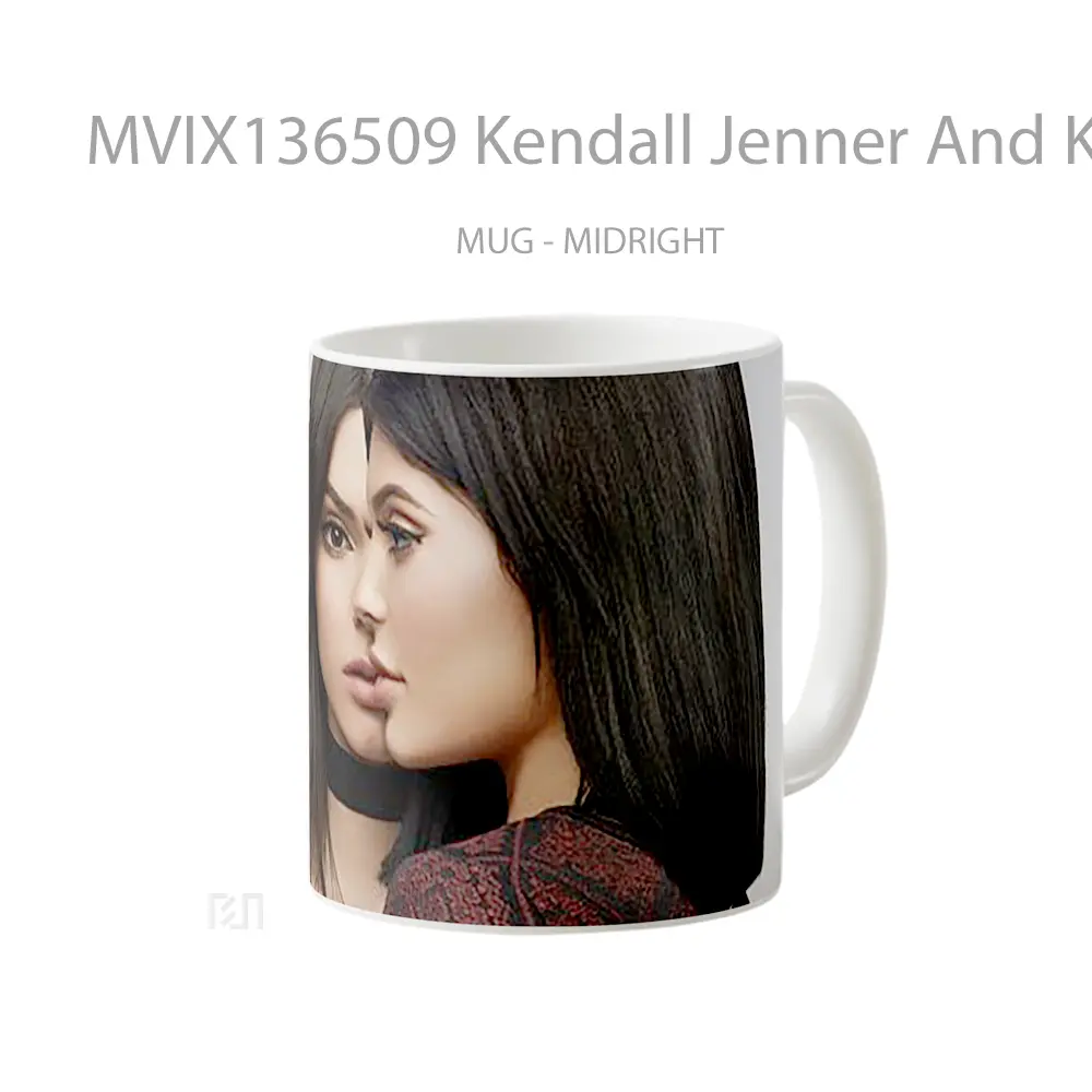 Mug Kendall Jenner And Kylie Jenner Side Face Gelas Selebriti - All-side / Desain