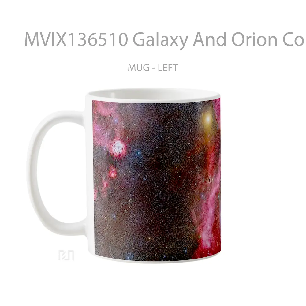 Mug Galaxy And Orion Constalation Gelas Astronomi - All-side / Desain
