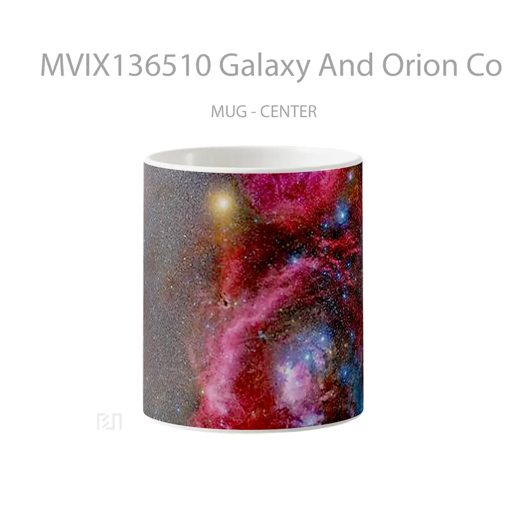 Mug Galaxy And Orion Constalation Gelas Astronomi