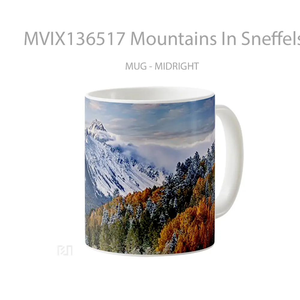Mug Mountains In Sneffels Forest Gelas Pemandangan Alam - All-side / Desain