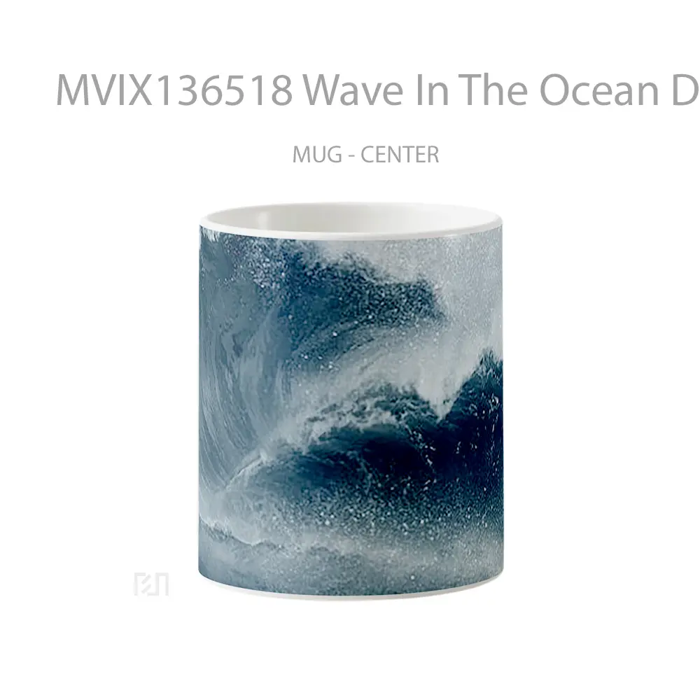 Mug Wave In The Ocean During Storm Gelas Superhero
