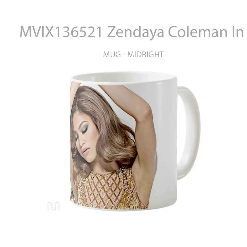 Mug Zendaya Coleman In Golden Dress Gelas Selebriti - All-side / Desain