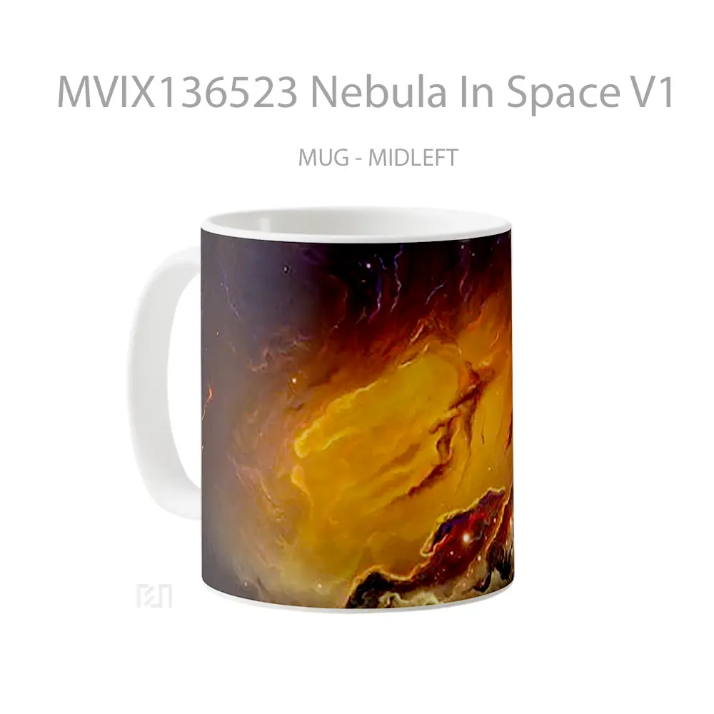 Mug Nebula In Space V1 Gelas Astronomi - All-side / Desain