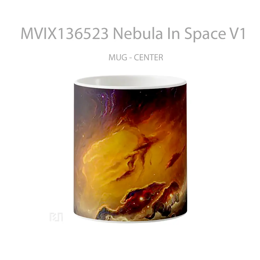 Mug Nebula In Space V1 Gelas Astronomi