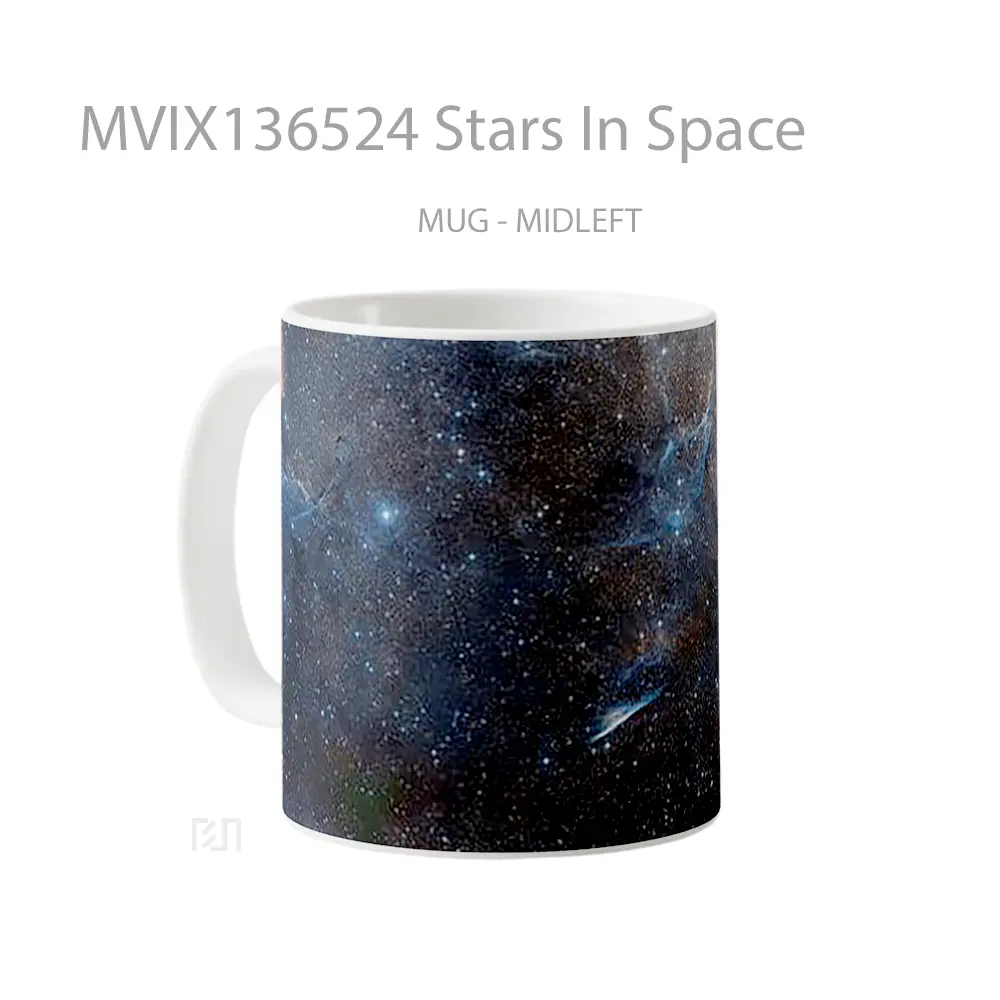 Mug Stars In Space Gelas Astronomi - All-side / Desain
