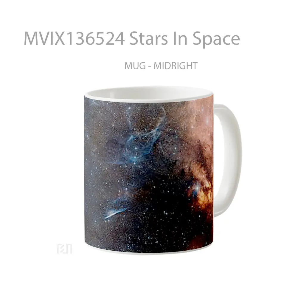 Mug Stars In Space Gelas Astronomi - All-side / Desain