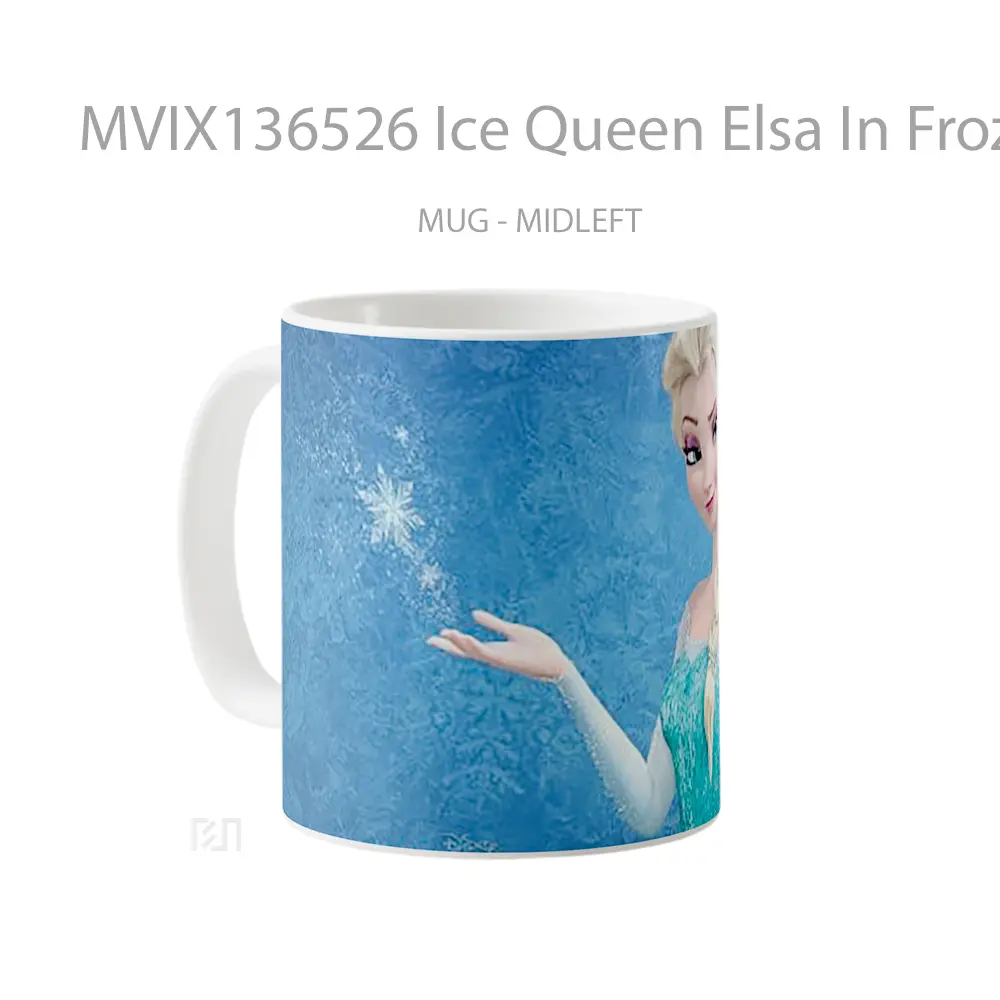 Mug Ice Queen Elsa In Frozen Gelas Keramik Unik - All-side / Desain