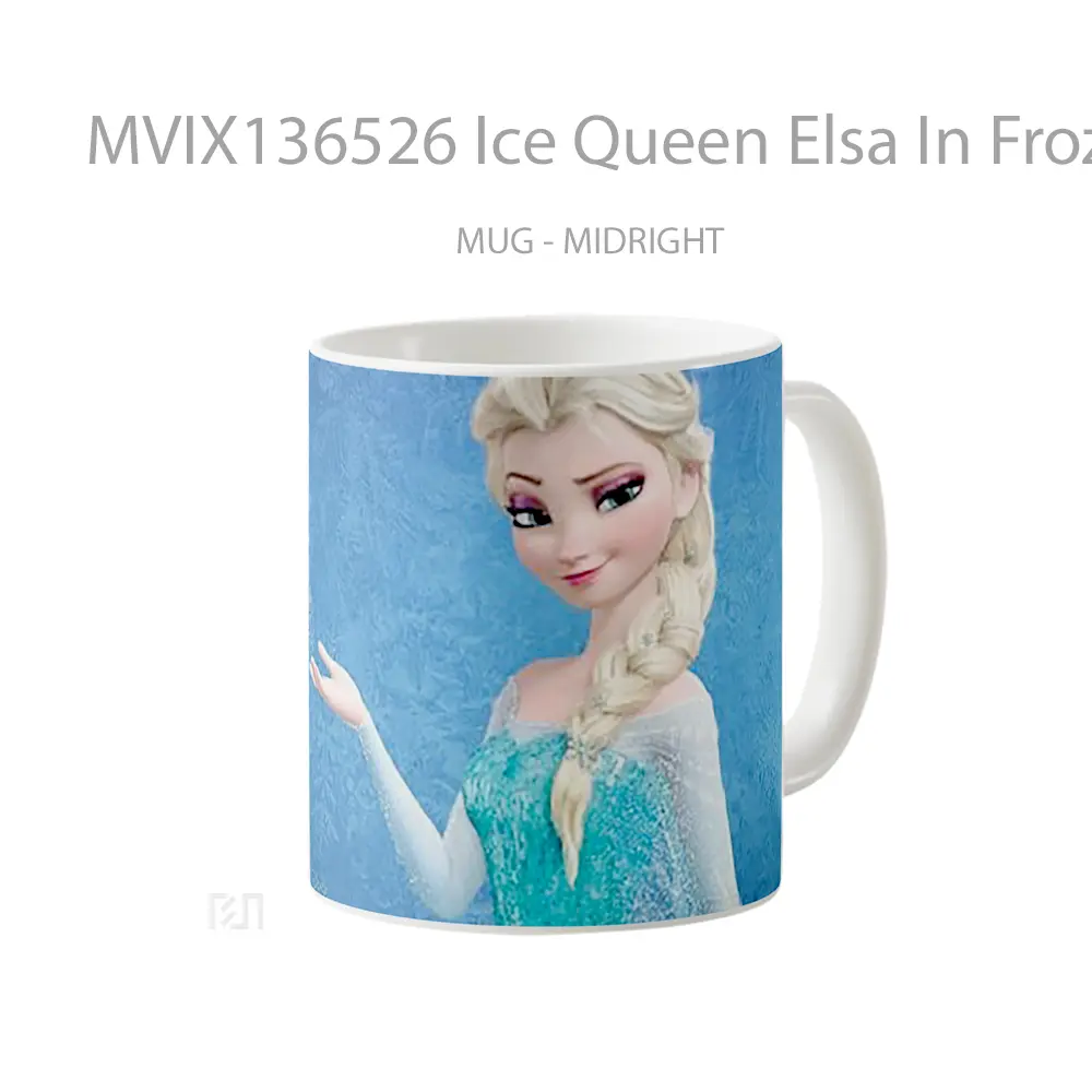 Mug Ice Queen Elsa In Frozen Gelas Keramik Unik - All-side / Desain