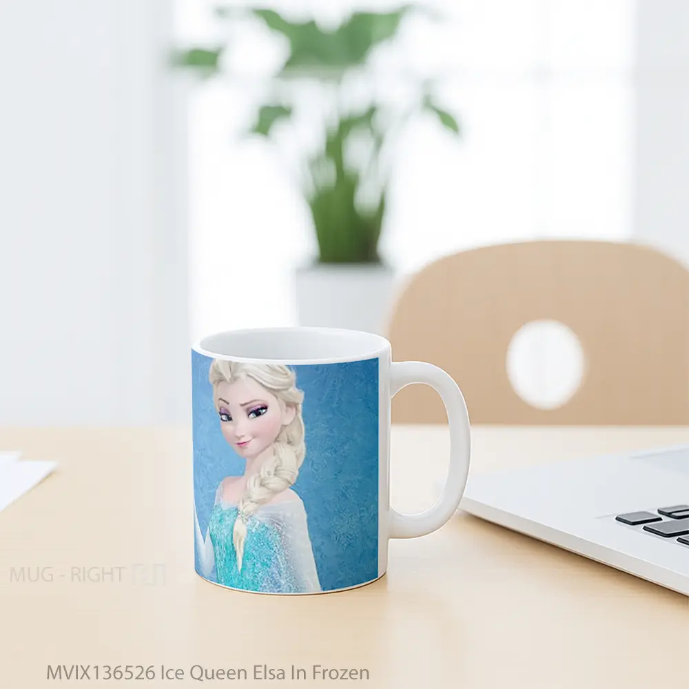 Mug Ice Queen Elsa In Frozen Gelas Keramik Unik - All-side / Desain