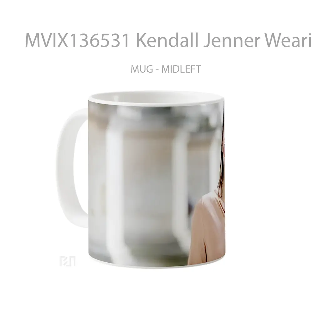 Mug Kendall Jenner Wearing Sunglasses Gelas Selebriti - All-side / Desain
