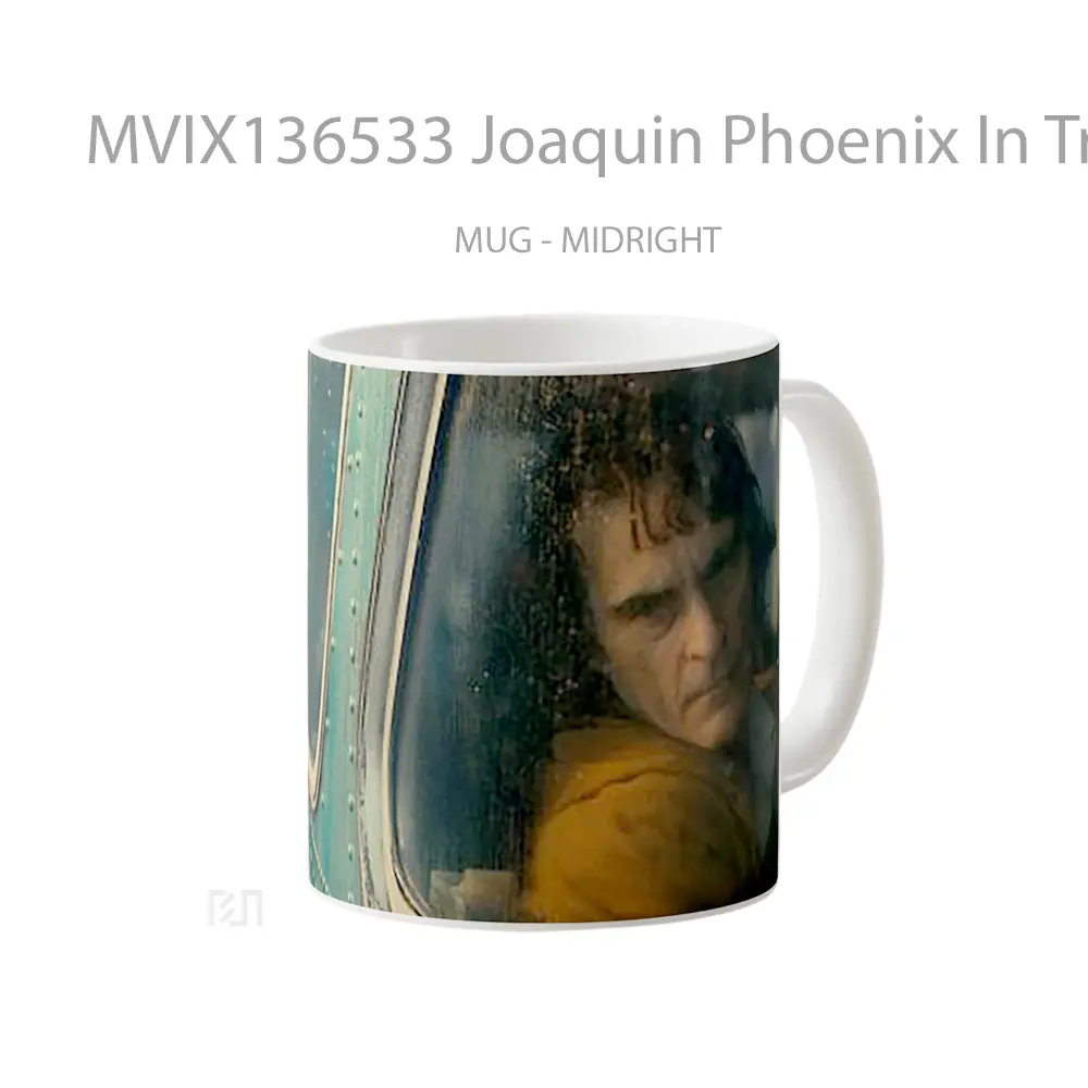 Mug Joaquin Phoenix In Train In Joker Gelas Superhero - All-side / Desain