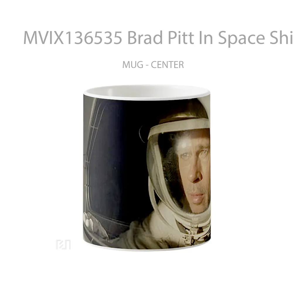 Mug Brad Pitt In Space Ship For Ad Astra Gelas Selebriti