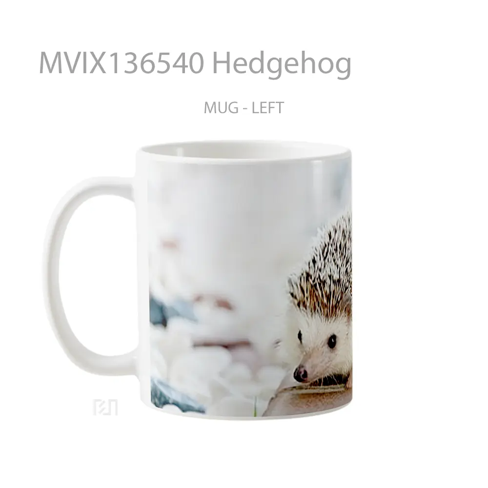 Mug Hedgehog Gelas Keramik Unik - All-side / Desain