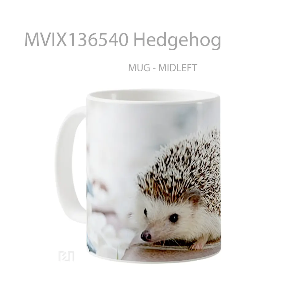 Mug Hedgehog Gelas Keramik Unik - All-side / Desain