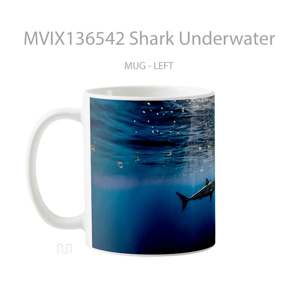 Mug Shark Underwater Gelas Hewan Lucu - All-side / Desain