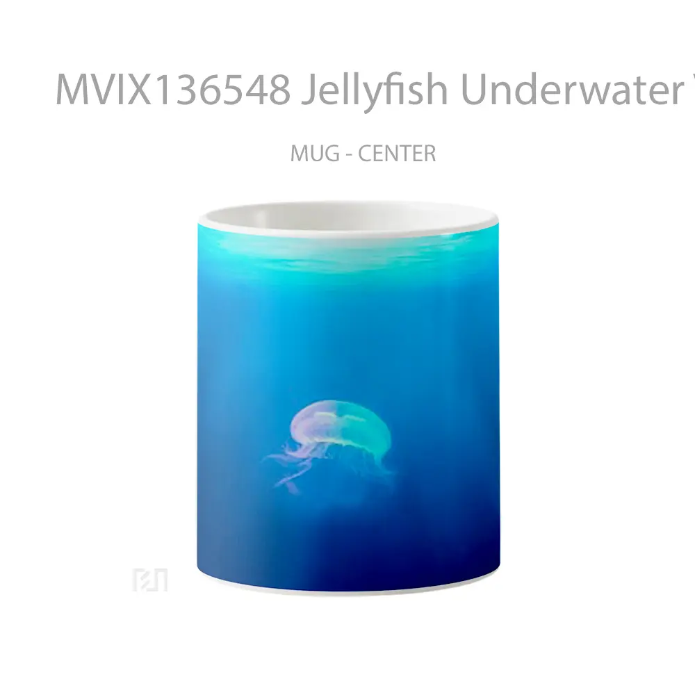 Mug Jellyfish Underwater V1 Gelas Keramik Unik