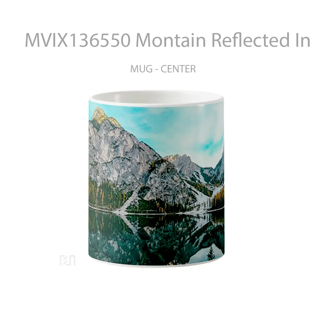 Mug Montain Reflected In Lake Gelas Pemandangan Alam