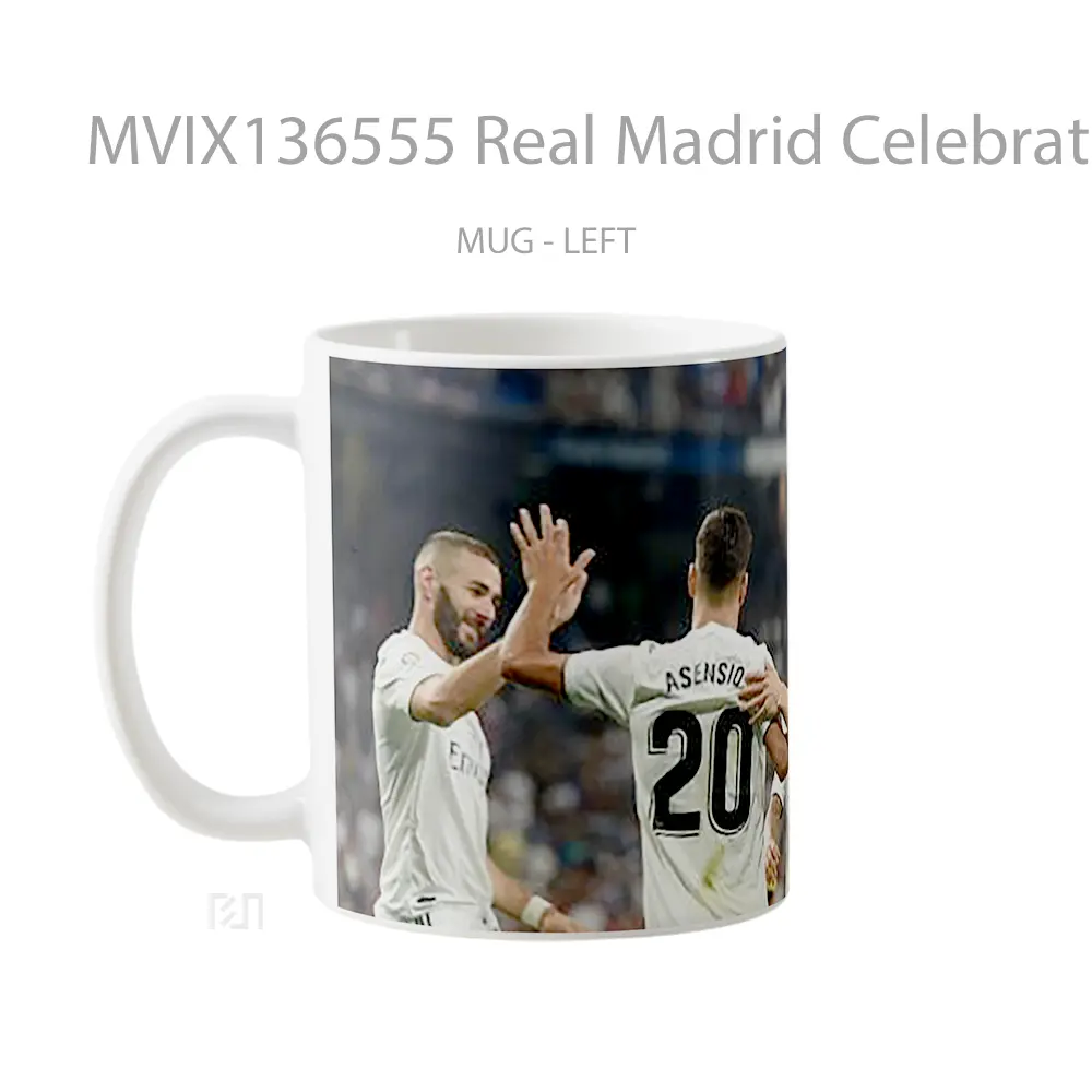 Mug Real Madrid Celebrating In Game Cangkir Gamer - All-side / Desain