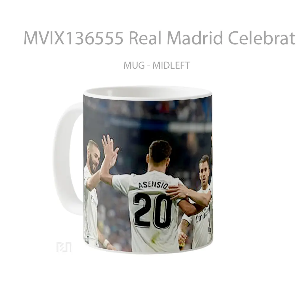Mug Real Madrid Celebrating In Game Cangkir Gamer - All-side / Desain