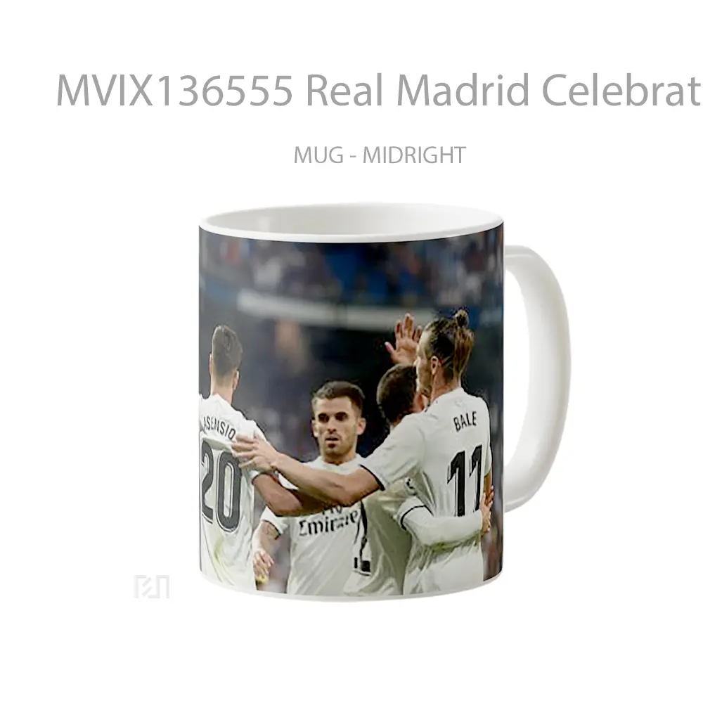 Mug Real Madrid Celebrating In Game Cangkir Gamer - All-side / Desain