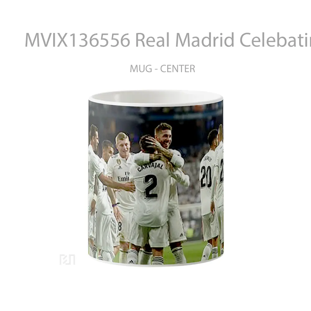 Mug Real Madrid Celebating Goal Gelas Keramik Unik