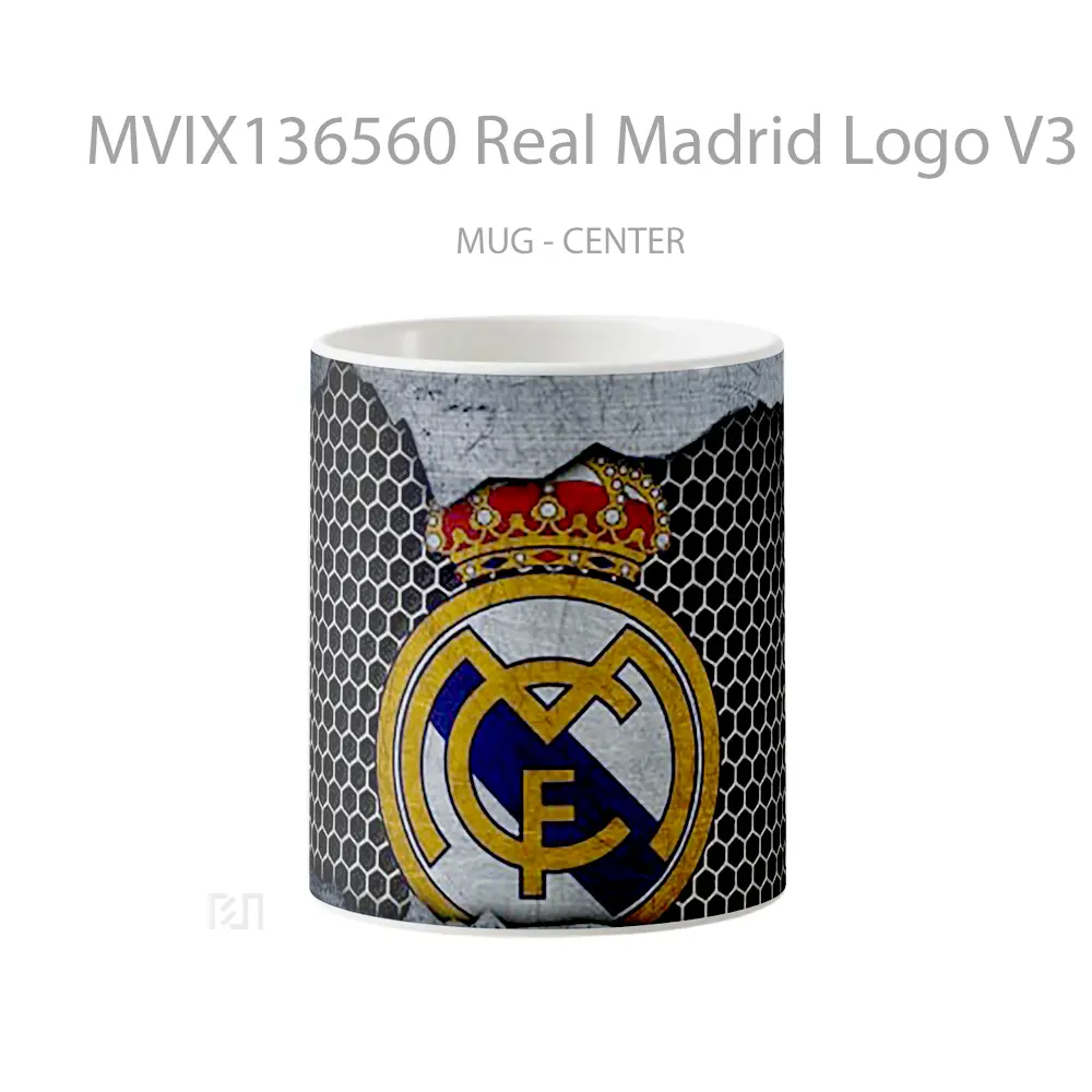 Mug Real Madrid Logo V3 Gelas Keramik Unik
