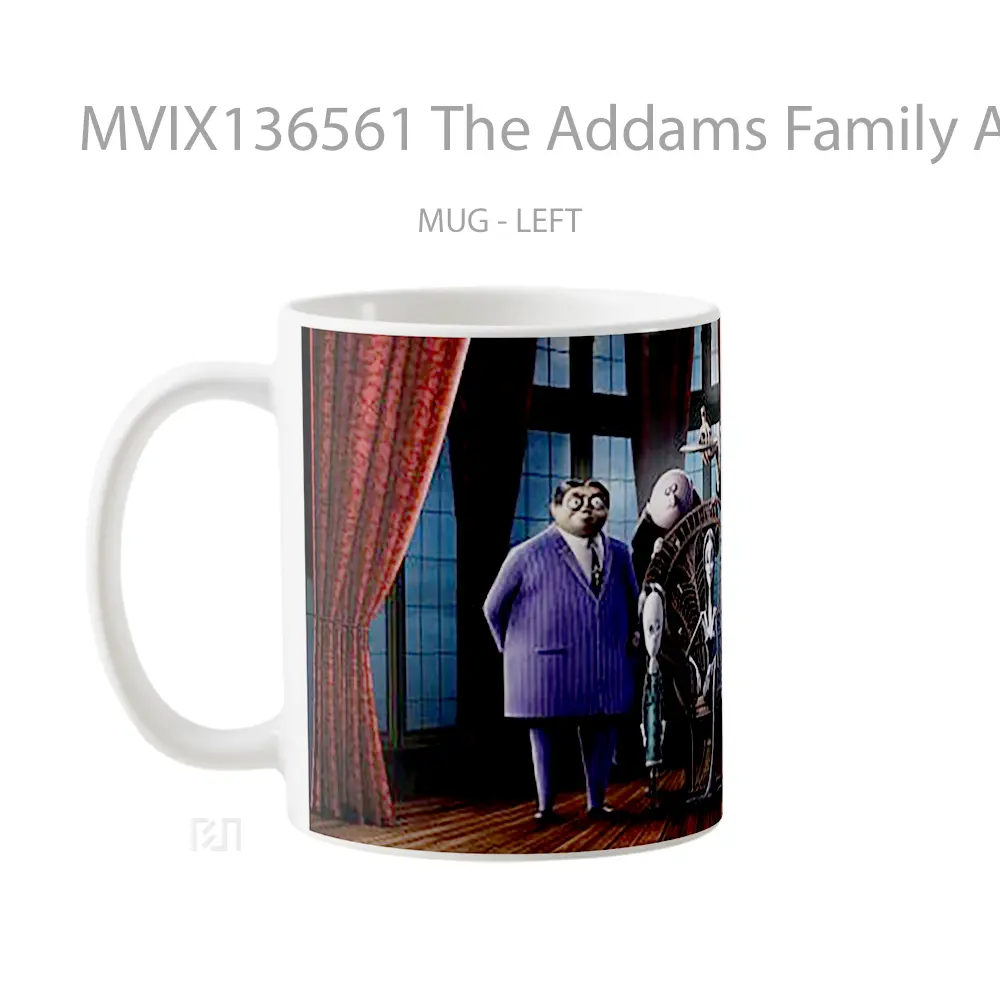 Mug The Addams Family Animated Gelas Keramik Unik - All-side / Desain