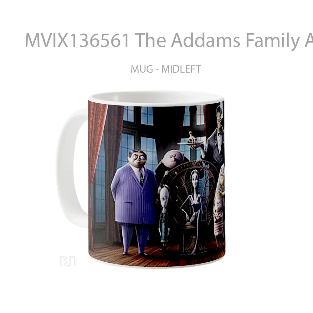 Mug The Addams Family Animated Gelas Keramik Unik - All-side / Desain