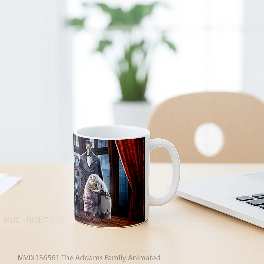 Mug The Addams Family Animated Gelas Keramik Unik - All-side / Desain