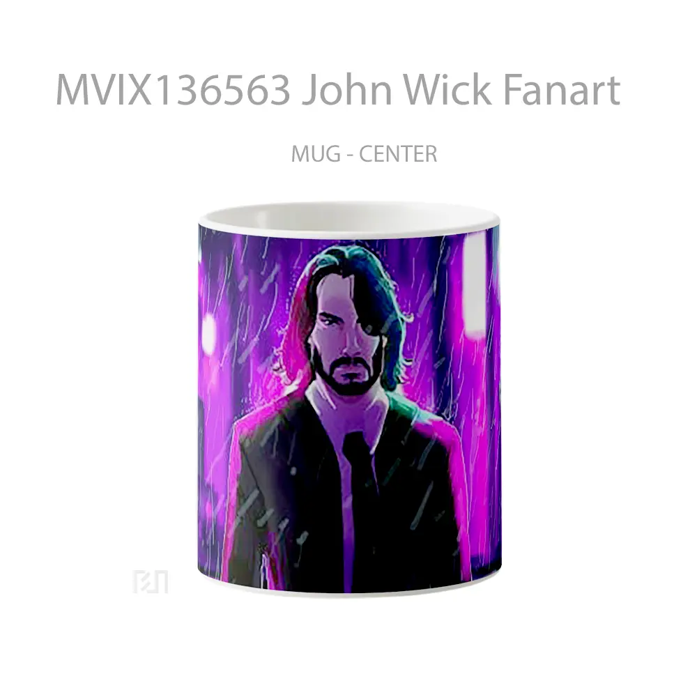 Mug John Wick Fanart Gelas Keramik Unik
