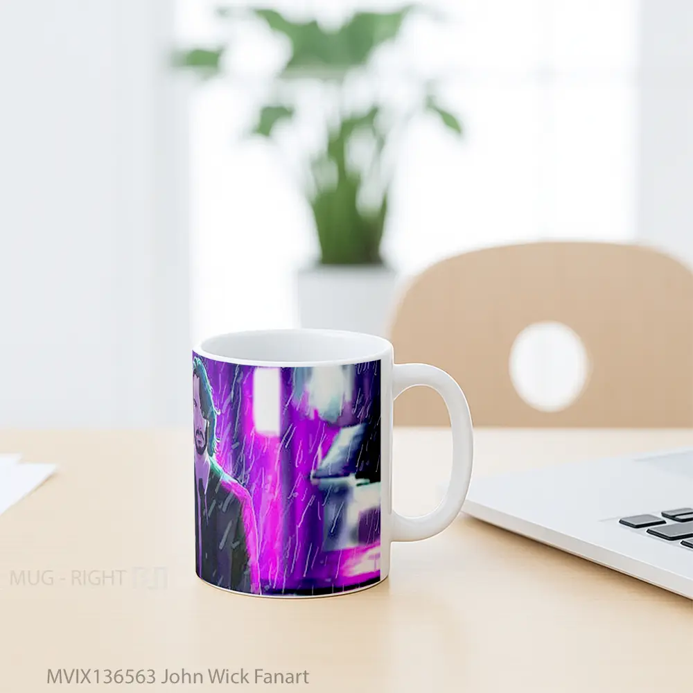 Mug John Wick Fanart Gelas Keramik Unik - All-side / Desain
