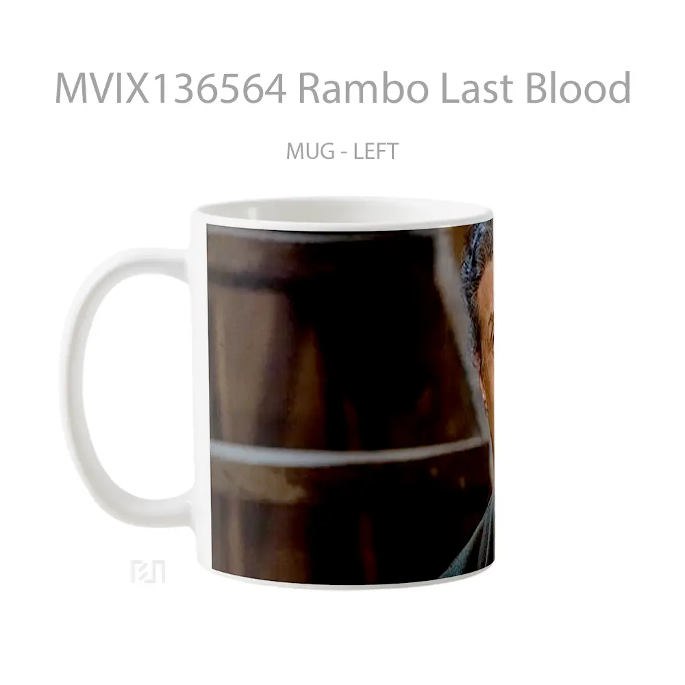 Mug Rambo Last Blood Gelas Keramik Unik - All-side / Desain