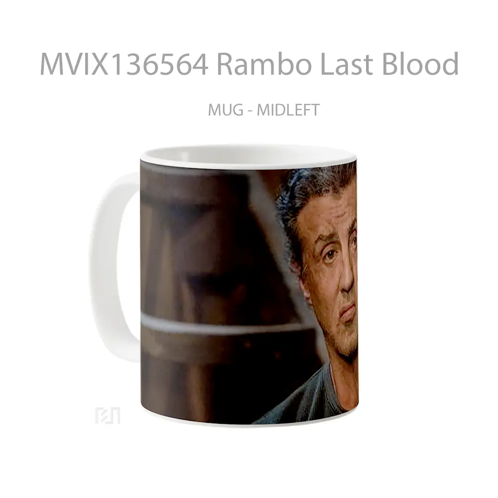 Mug Rambo Last Blood Gelas Keramik Unik - All-side / Desain