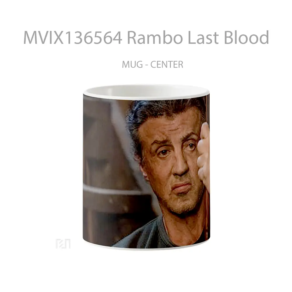 Mug Rambo Last Blood Gelas Keramik Unik