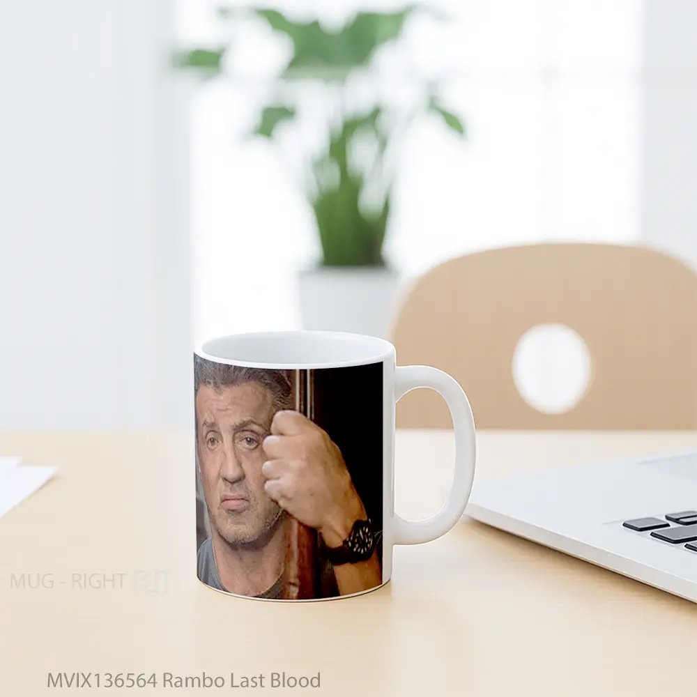 Mug Rambo Last Blood Gelas Keramik Unik - All-side / Desain
