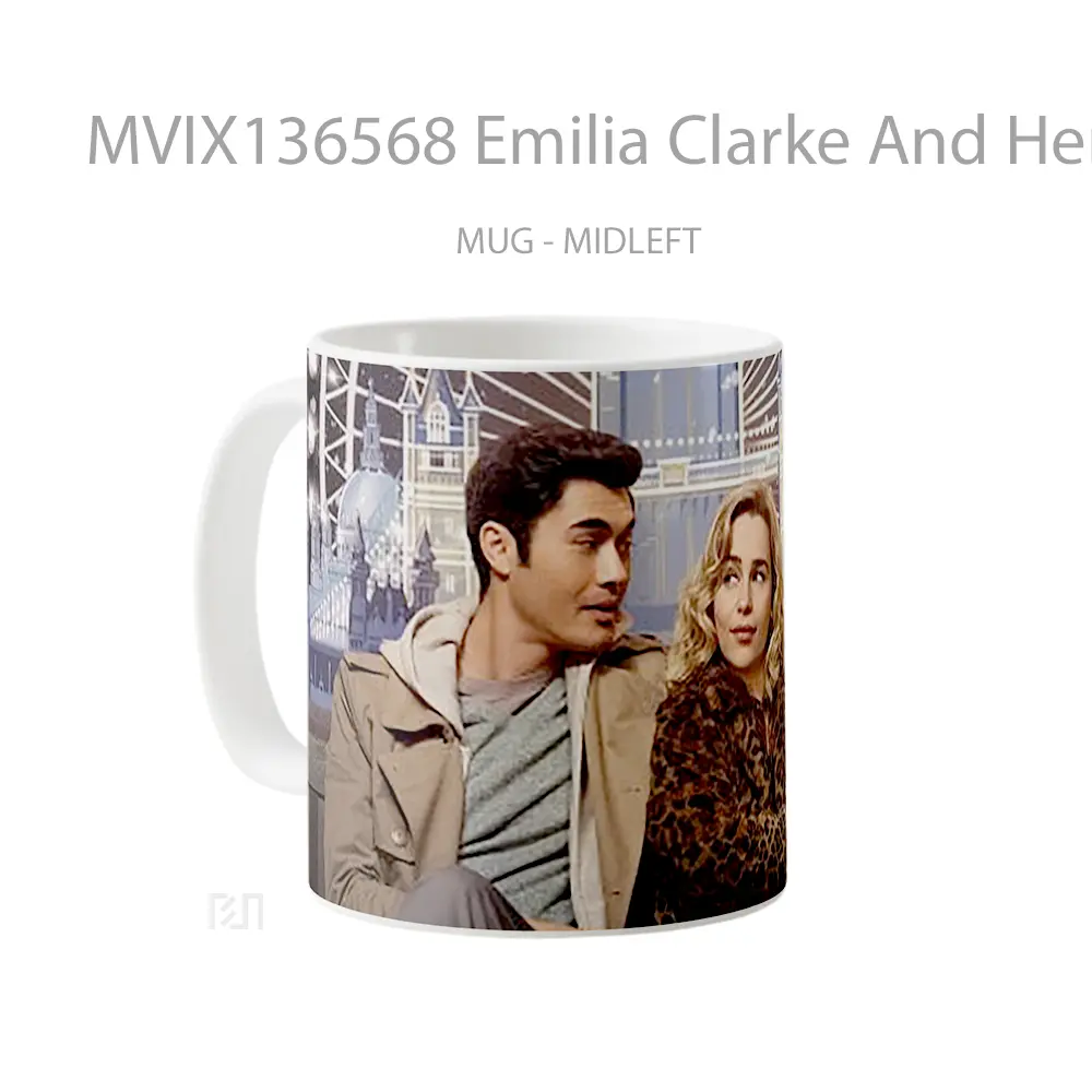 Mug Emilia Clarke And Henry Golding In Last Christmas Gelas Keramik Unik - All-side / Desain