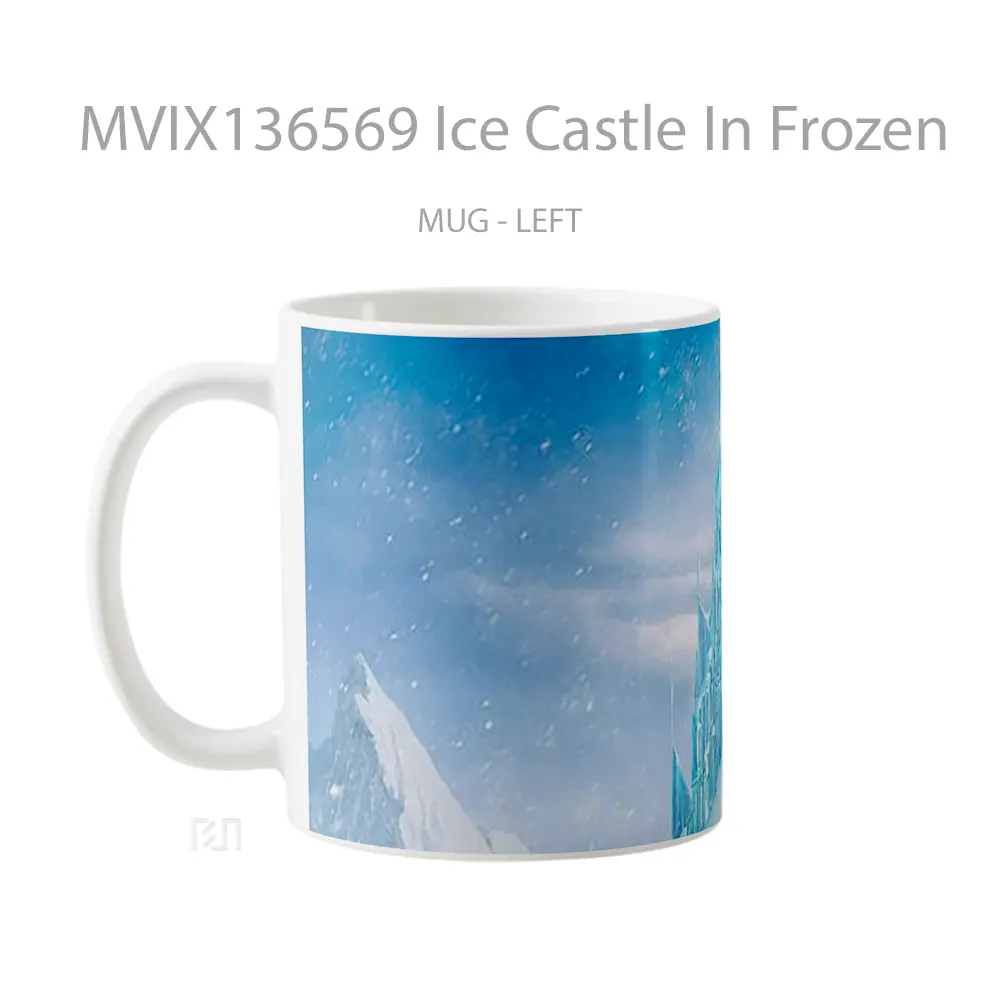 Mug Ice Castle In Frozen Gelas Keramik Unik - All-side / Desain
