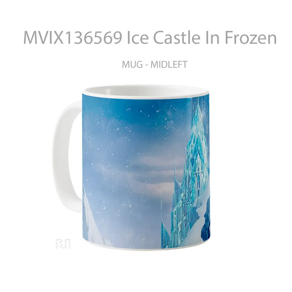 Mug Ice Castle In Frozen Gelas Keramik Unik - All-side / Desain