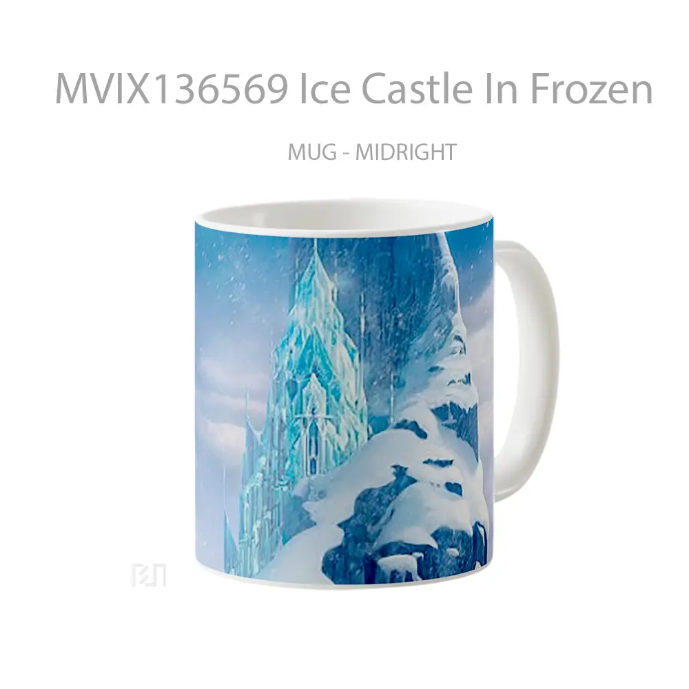 Mug Ice Castle In Frozen Gelas Keramik Unik - All-side / Desain
