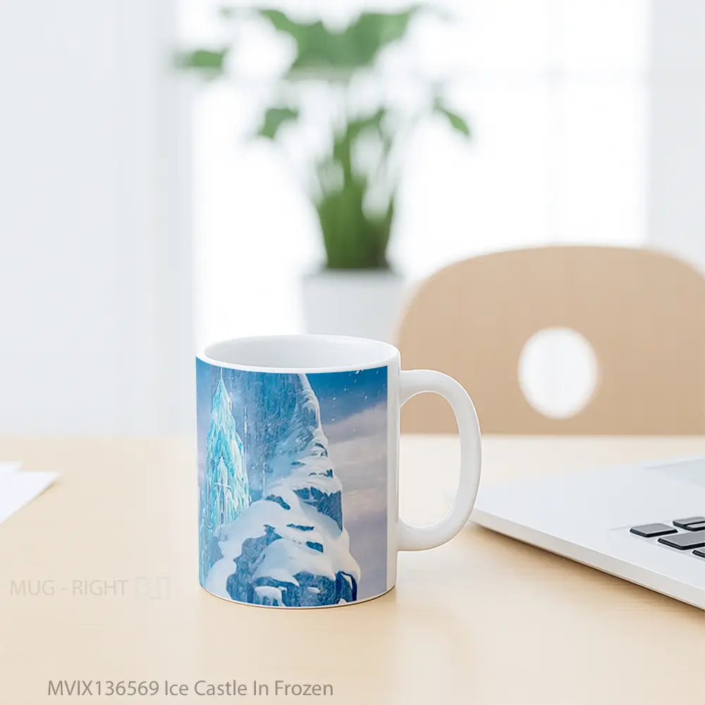 Mug Ice Castle In Frozen Gelas Keramik Unik - All-side / Desain