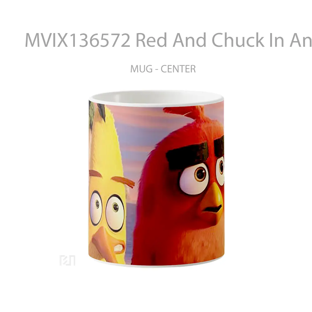 Mug Red And Chuck In Angry Birds Gelas Hewan Lucu
