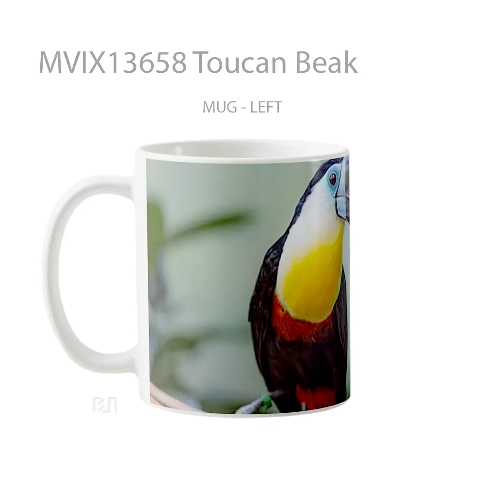 Mug Toucan Beak Gelas Keramik Unik - All-side / Desain