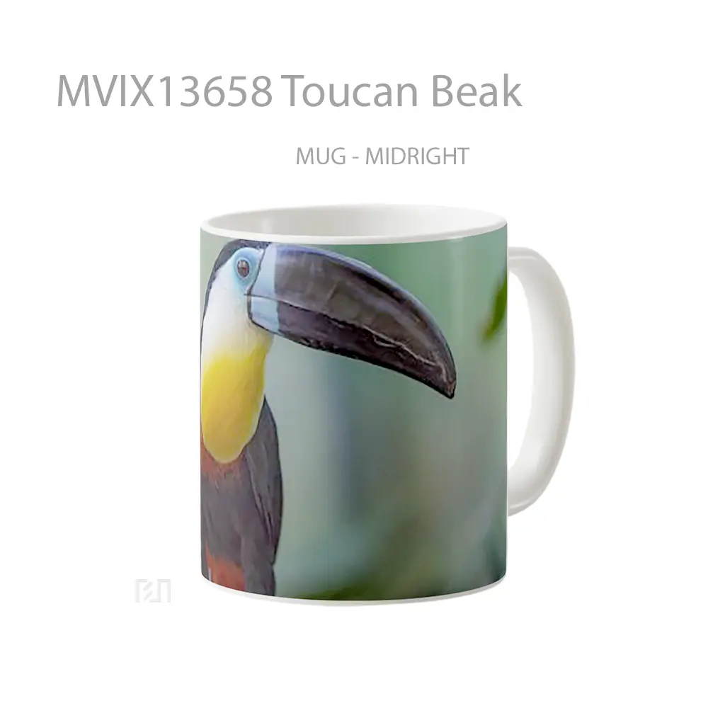 Mug Toucan Beak Gelas Keramik Unik - All-side / Desain