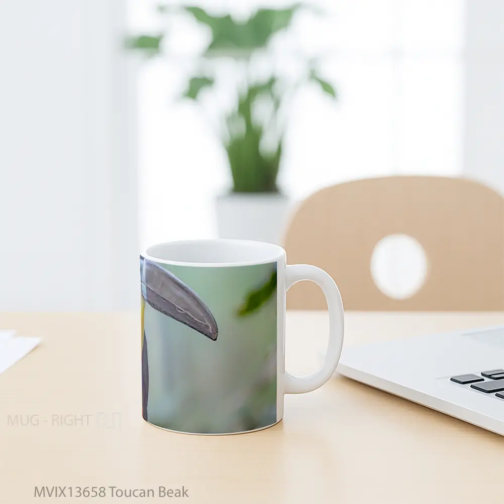 Mug Toucan Beak Gelas Keramik Unik - All-side / Desain