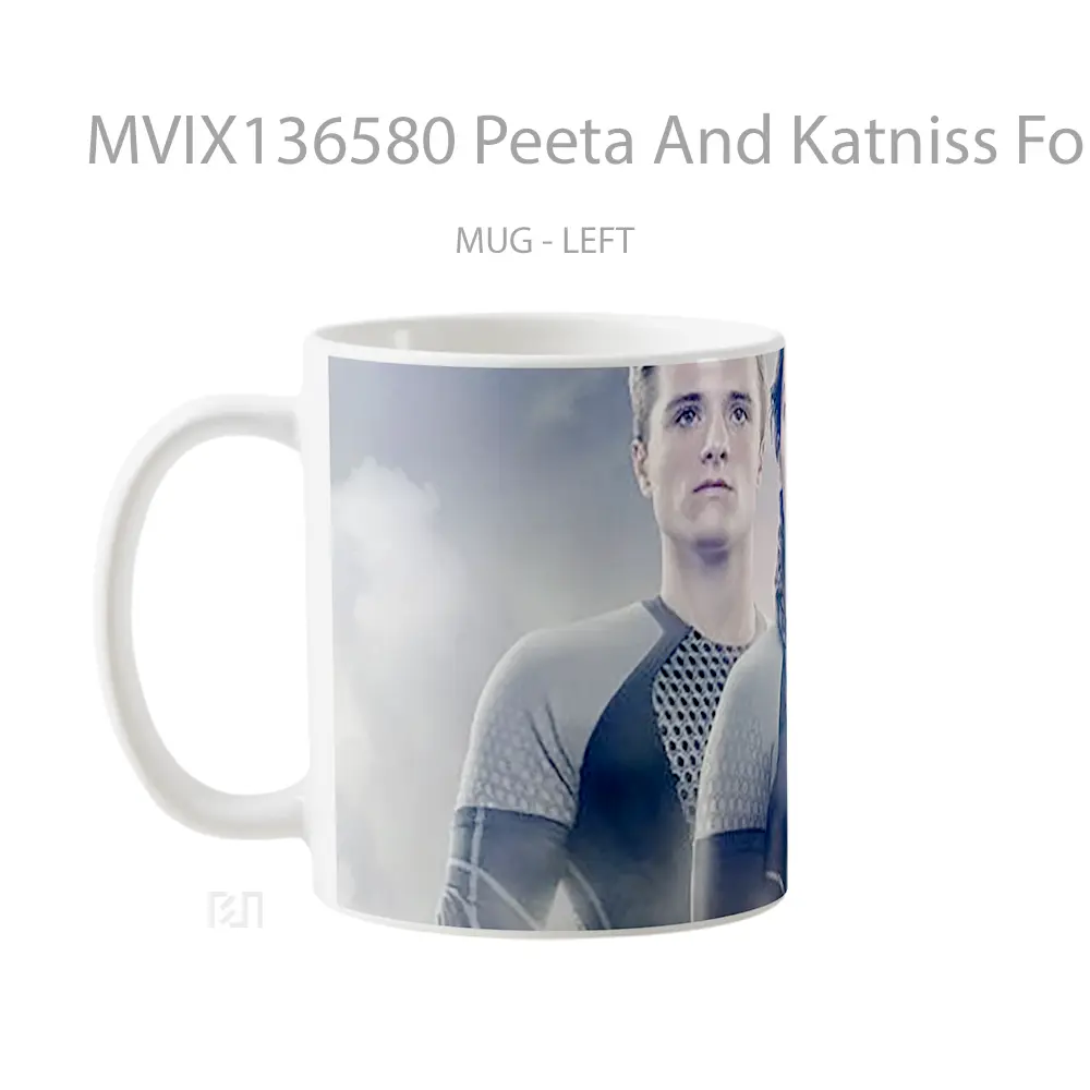 Mug Peeta And Katniss For On Fire Gelas Keramik Unik - All-side / Desain