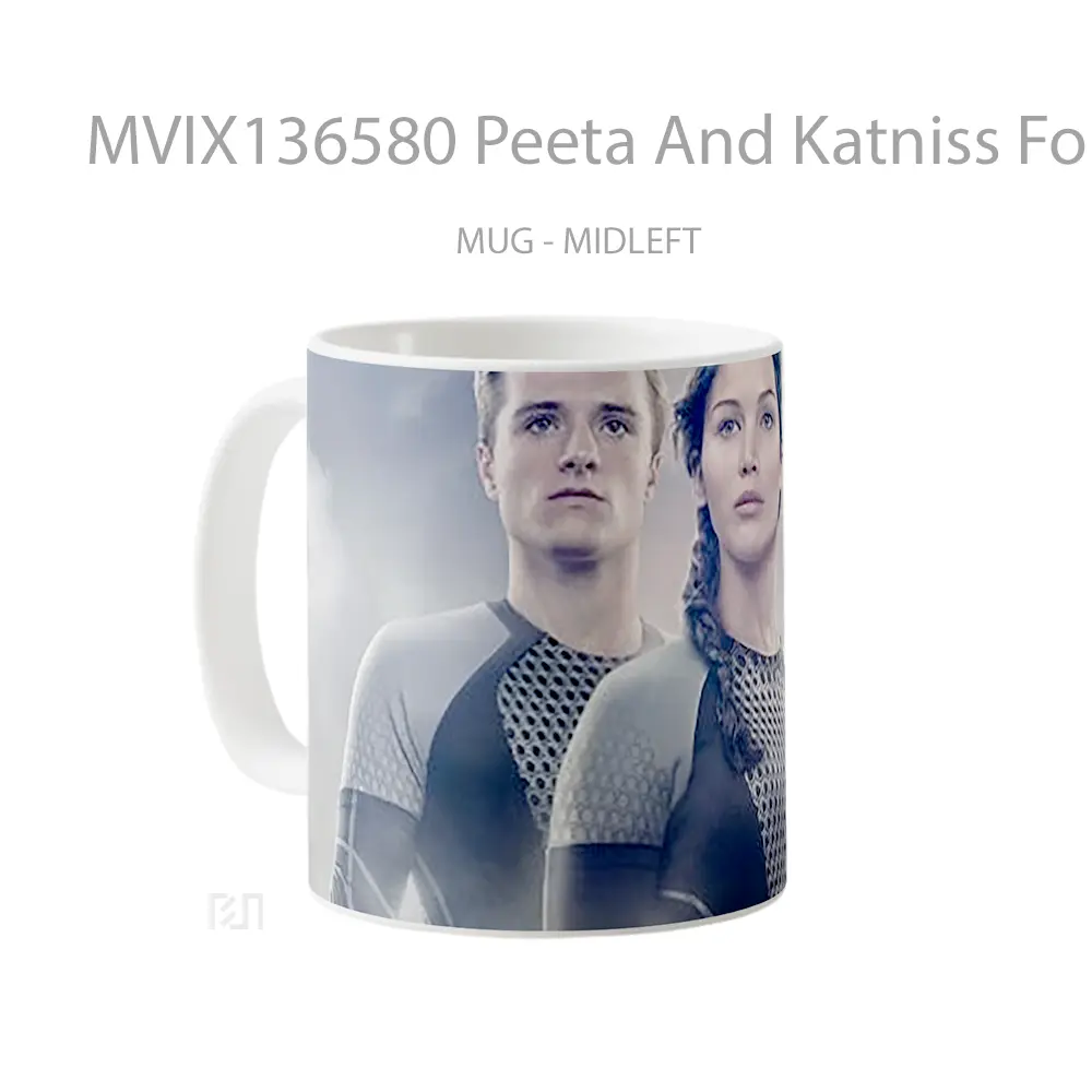 Mug Peeta And Katniss For On Fire Gelas Keramik Unik - All-side / Desain