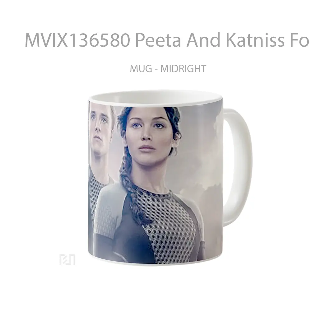 Mug Peeta And Katniss For On Fire Gelas Keramik Unik - All-side / Desain