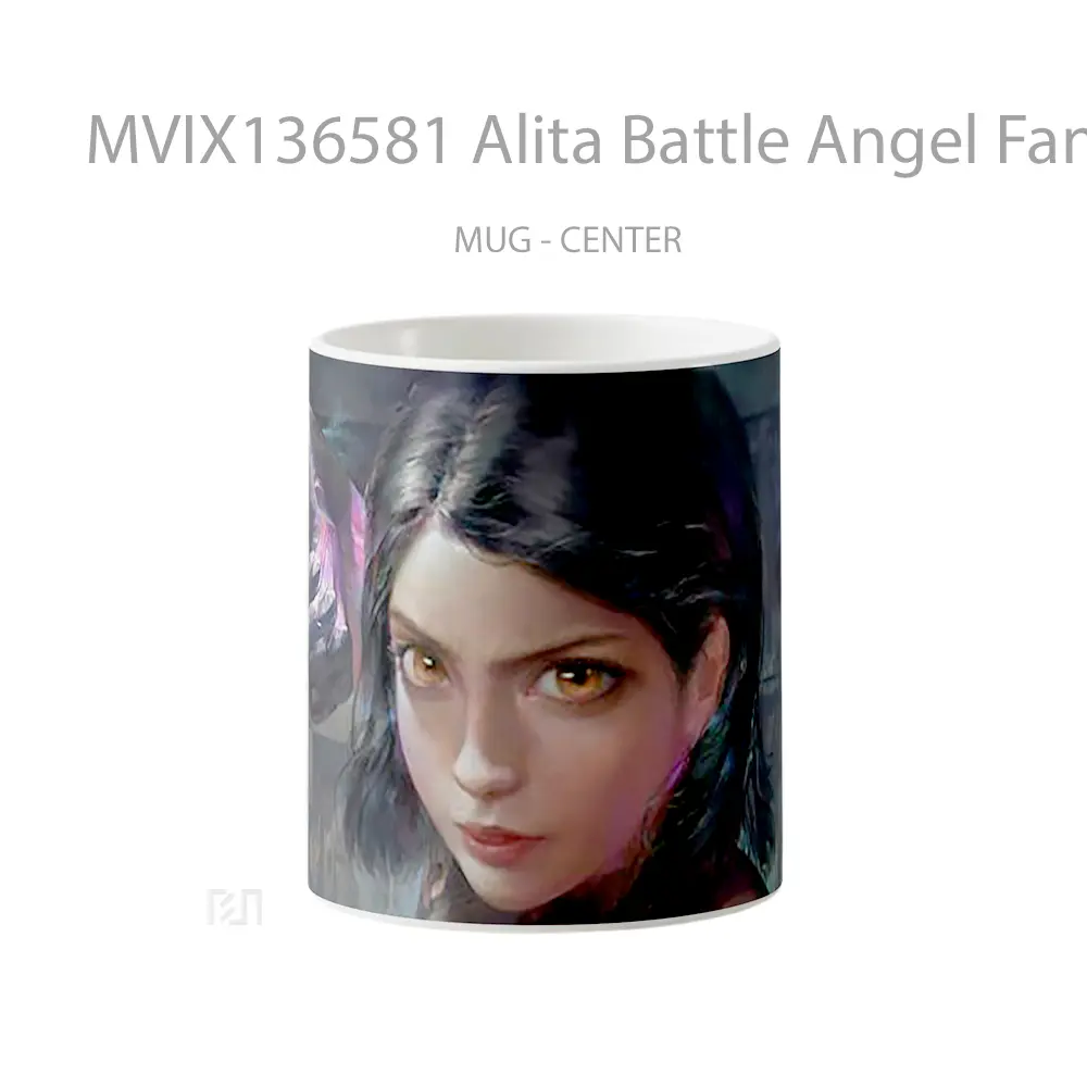 Mug Alita Battle Angel Fanart V1 Gelas Fantasi